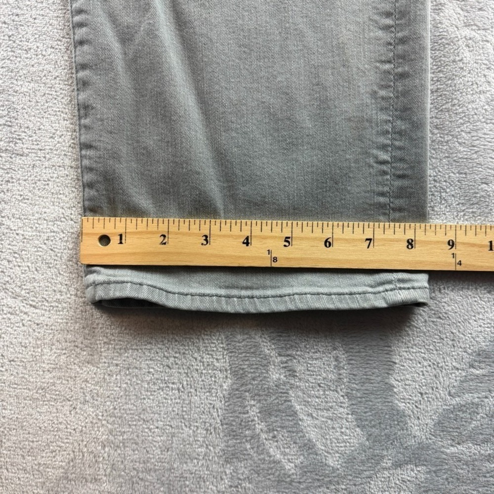 7 For All Mankind Jeans Men 40x34 Gray Carsen Slim Straight Dark Wash Denim - Picture 12 of 13